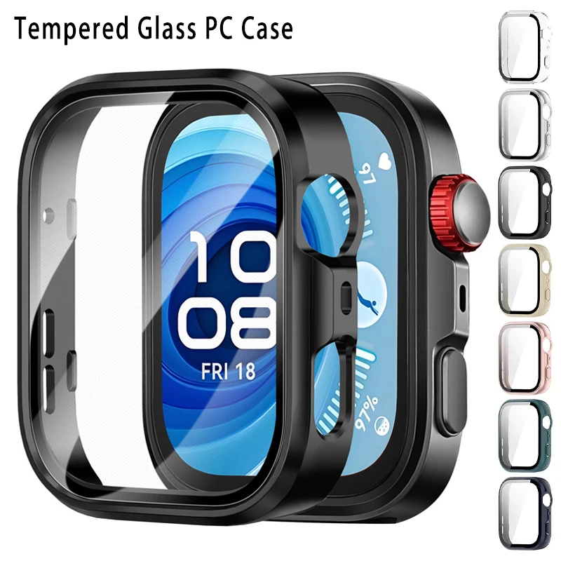 Tempered Glass PC Case for Huawei Watch Fit 5 5Pro Hard Frame Bumper Cover HD Film Screen Protector for Huawei Fit 5 Accessories
