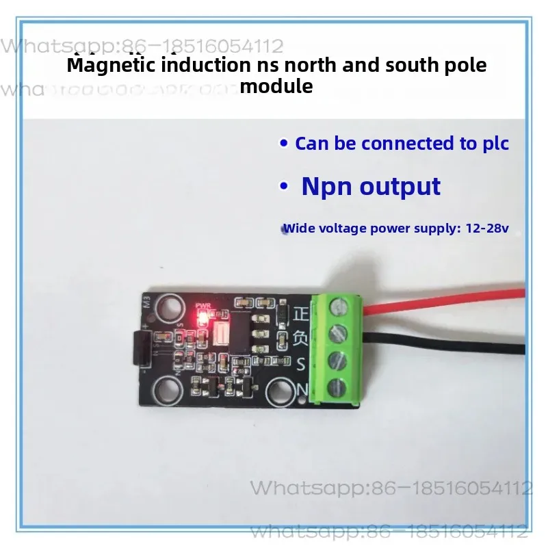 

Magnet Direction Sensor Magnetic Field NS North South Pole Judgment Circuit Board NPN Output