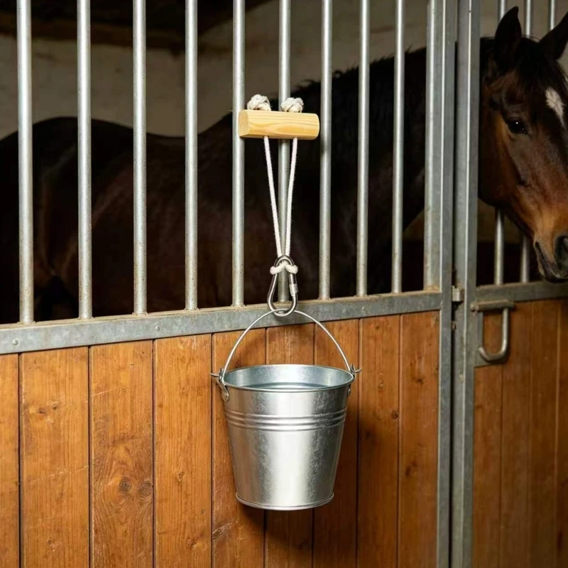 Heavy Duties Nylon Equine Water Bucket Holder Bucket Hanger With Oval Hook