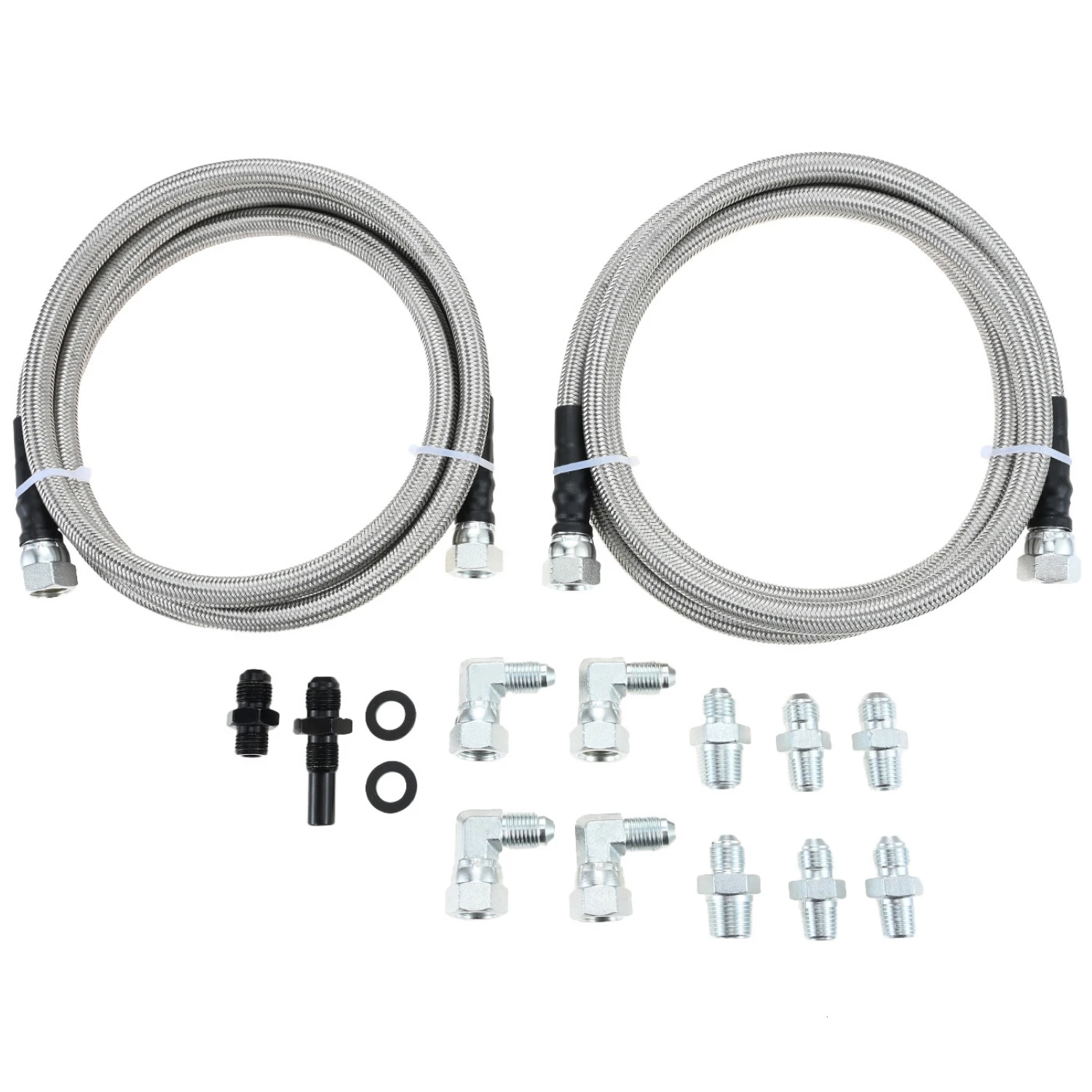 

Комплект шлангов охлаждения трансмиссии 6AN 70 дюймов и зажим сепаратора для GM Chevy TR6060 C5 C6 AOD 4L80E TH350 TH400 4L60E 700R4