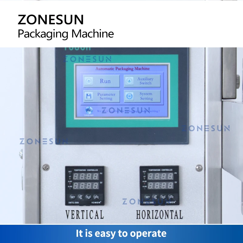 ZONESUN Automatic Paste Liquid Packaging Machine Ketchup Honey Stick Oil Vinegar Water Sachet Sealing Filling ZS-S100