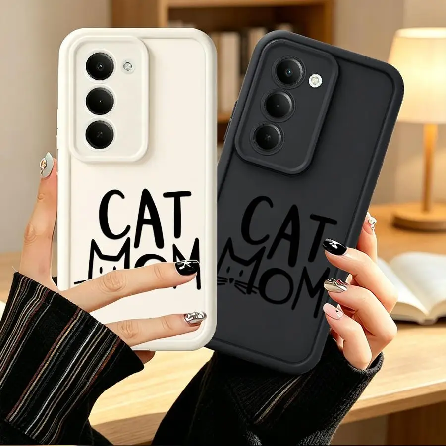 Cat Cute Phone Cover Case for Samsung Galaxy A12 A13 A23 A53 A54 A56 A15 A16 A26 A32 A71 A72 A35 A36 A34 A51 A73