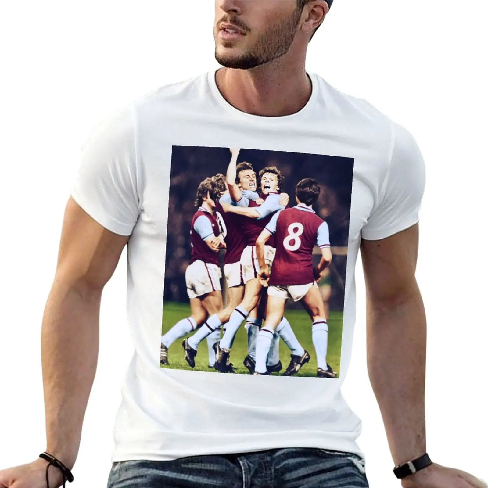 Camiseta Villa Tony Morley para hombre, camiseta de algodón para hombre, camiseta de diseñador negra de algodón, camiseta lisa para hombre, paquete de camisetas.