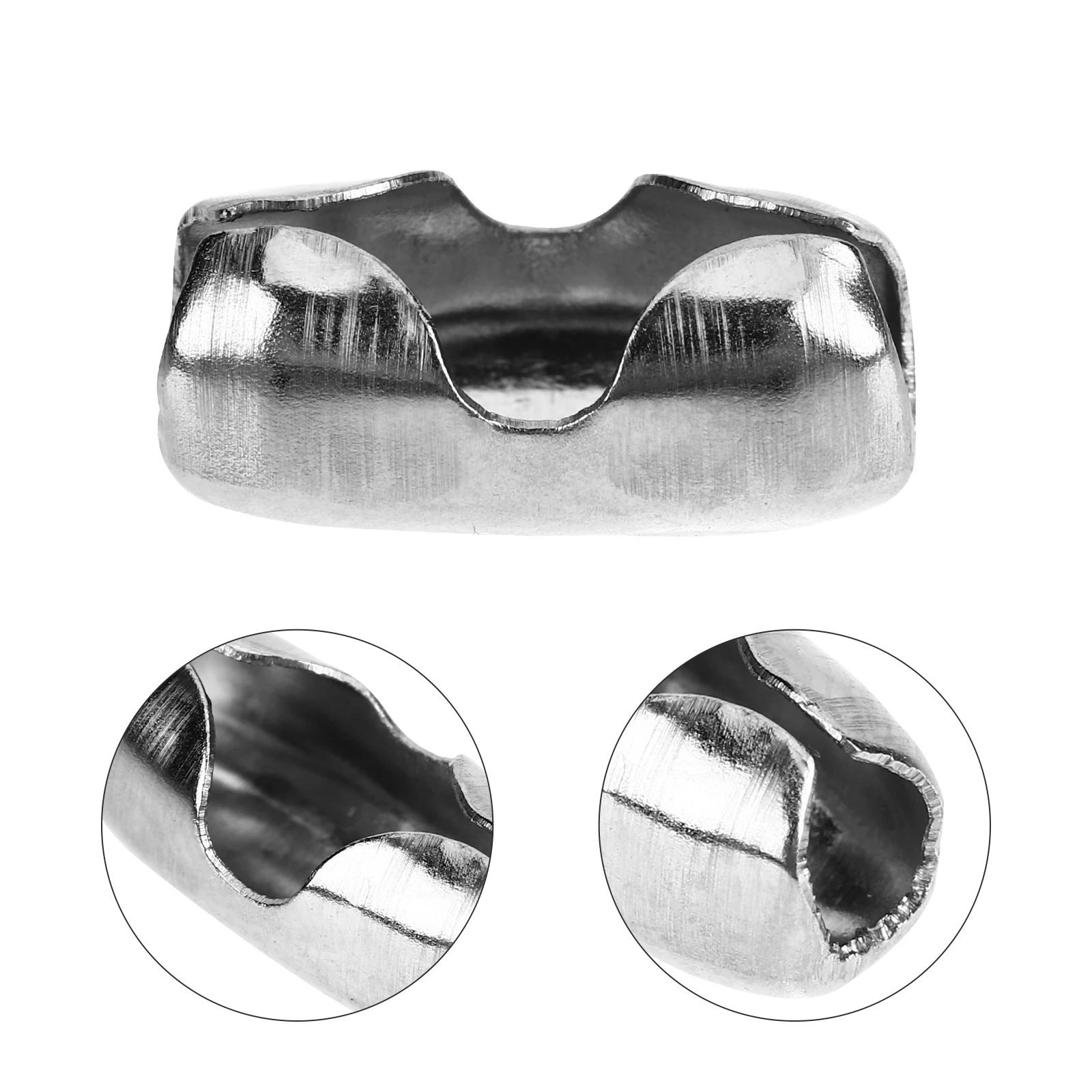

100 Pcs Chain Clasps Bead Connectors for Necklace Bracelets Making Jewelry Supplies Ball Chain Accessories Stainless Steel Pig