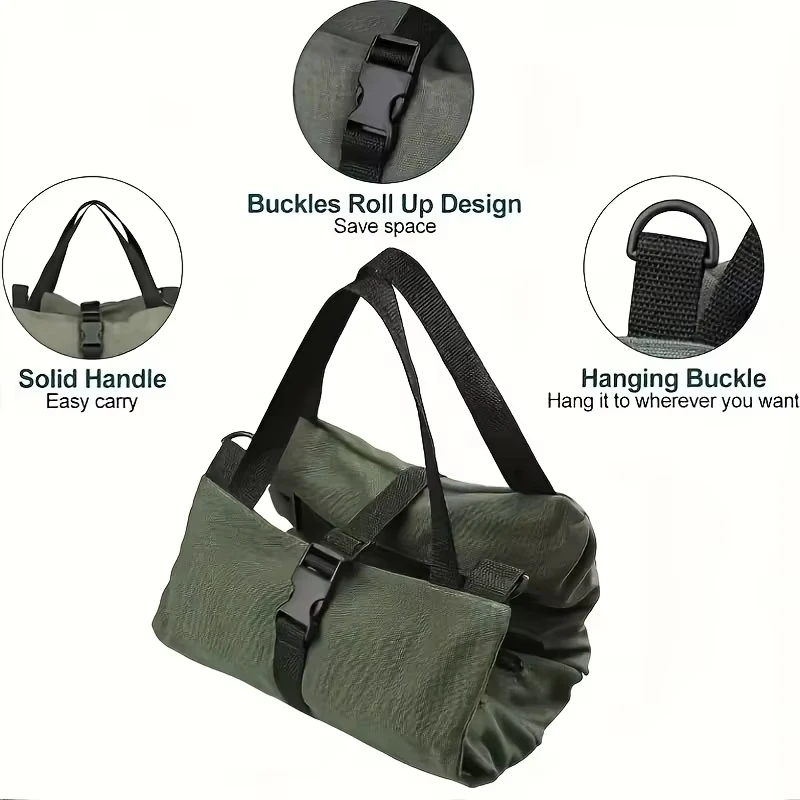 Heavy-Duty Oxford Fabric Roll-Up Tool Bag Multi-Tool Organizer for Mechanics Electricians Carpenters All-In-One Garage Storage S