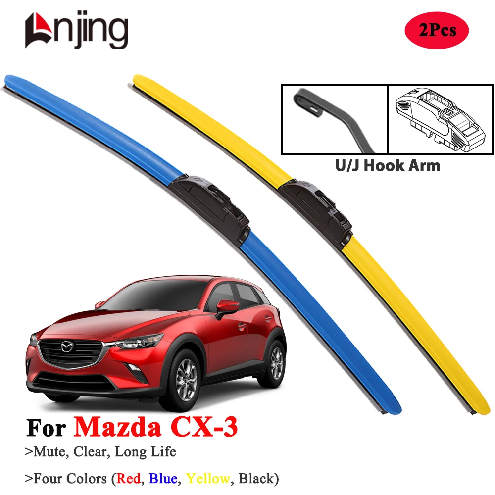 

LNJING Wiper Blades For Mazda CX-3 DK 2015-Now