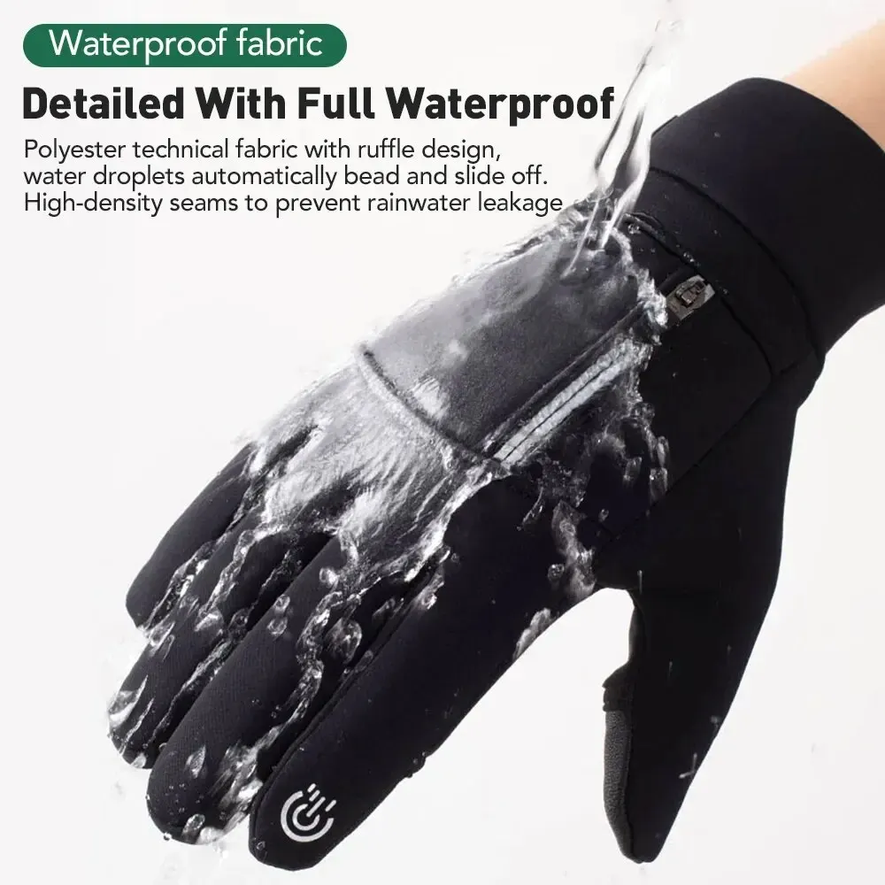 Winter Fishing Gloves 2 Finger Flip Waterproof Winter Gloves Windproof Photograph Men Women Warm Protection Fish Angling Gloves