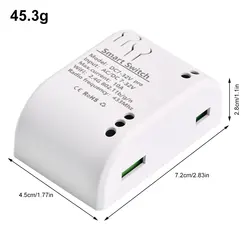 EWelink Smart WiFi Relay Module DC7-32V Switch Relay Timer Wireless Remote Control Inching/Self-locking for  for Smart Intellige