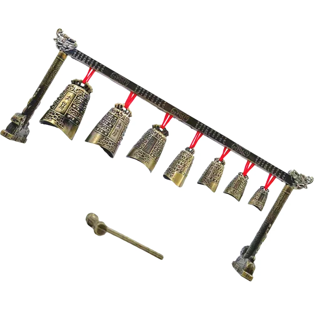 Vintage Decor Chimes Percussion Instrument Ornament Desktop Model Chinese Alloy Musical Ancient