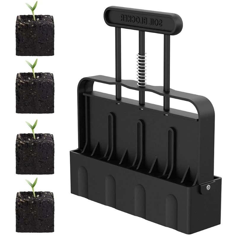 

Hot Selling Soil Block Maker Manual Soil Block Maker Garden Garden Sowing Forest Farm Tools Root Soil Culture Container Making