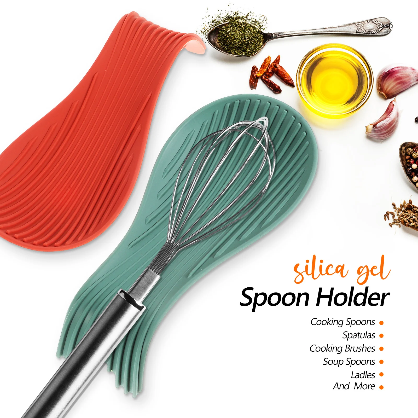 

1Set Anti-Scald Plate Gripper Clip Silicone Spoon Rests for Kitchen Utensil Storage Cooking Tools Heat Resistant Dish Holder Set