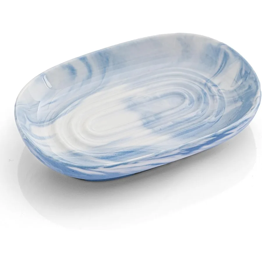 

Керамическая мыльница Fay ручной работы, декоративная подставка для мыла с уникальными мраморными текстурами, универсальный держатель для мыльницы для ванной комнаты