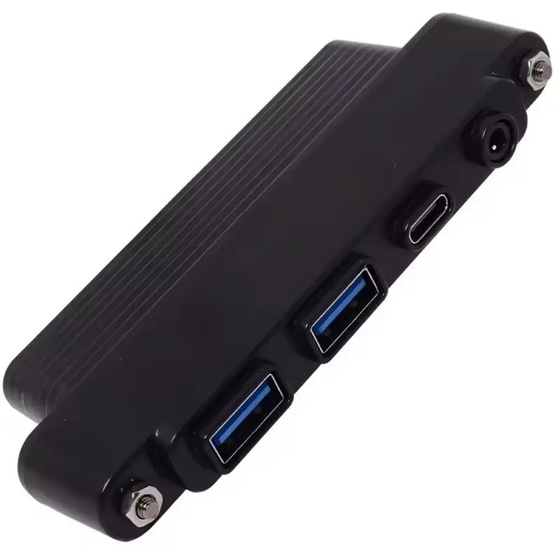 New Arrivals-Front IO Adapter USB3.2 Gen2 10Gbps Front Panel 2USB-A+ Type-C+ HD Audio Multi-Port Hub Chassis