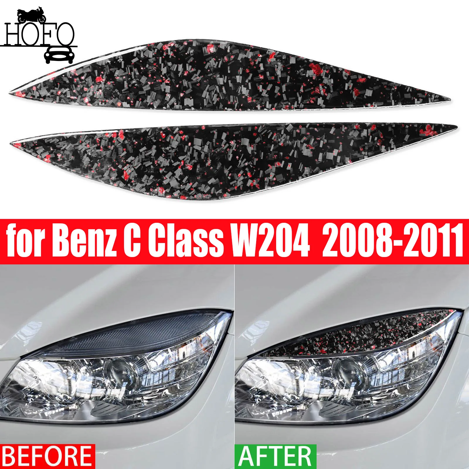 

Накладка на брови автомобиля для Benz C Class W204 C180 C200 C260 C300 C350 2008-2011