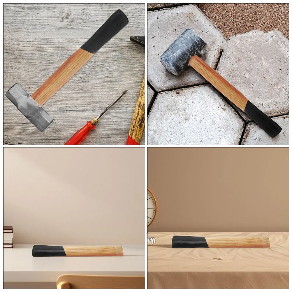 مقبض مطرقة بديل من الخشب لرأس ميسون المربع وقبضة مريحة وقطعة إصلاح أداة خارجية قوية #1