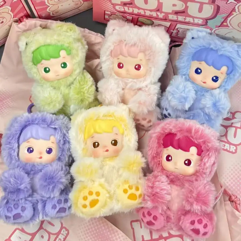 

Подлинная виниловая подвеска Popmart Haipupu Gummy Bear Series, слепая коробка, милый праздничный подарок-сюрприз, украшение-сюрприз