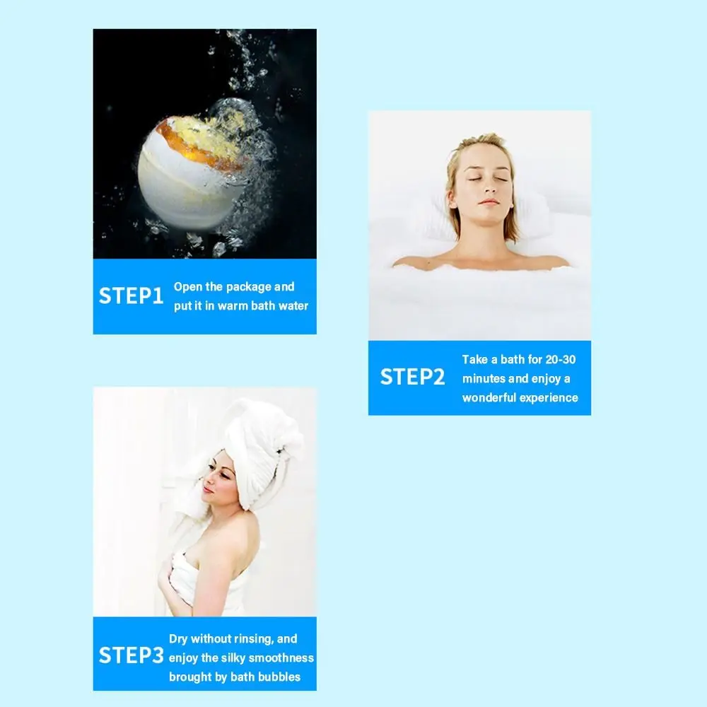 رائحة مبهجة دونات حمام رائعتين اللون ترطيب السلس فقاعة حمام قنابل الجلد ودية الليمون رائحة كرات ملح الاستحمام