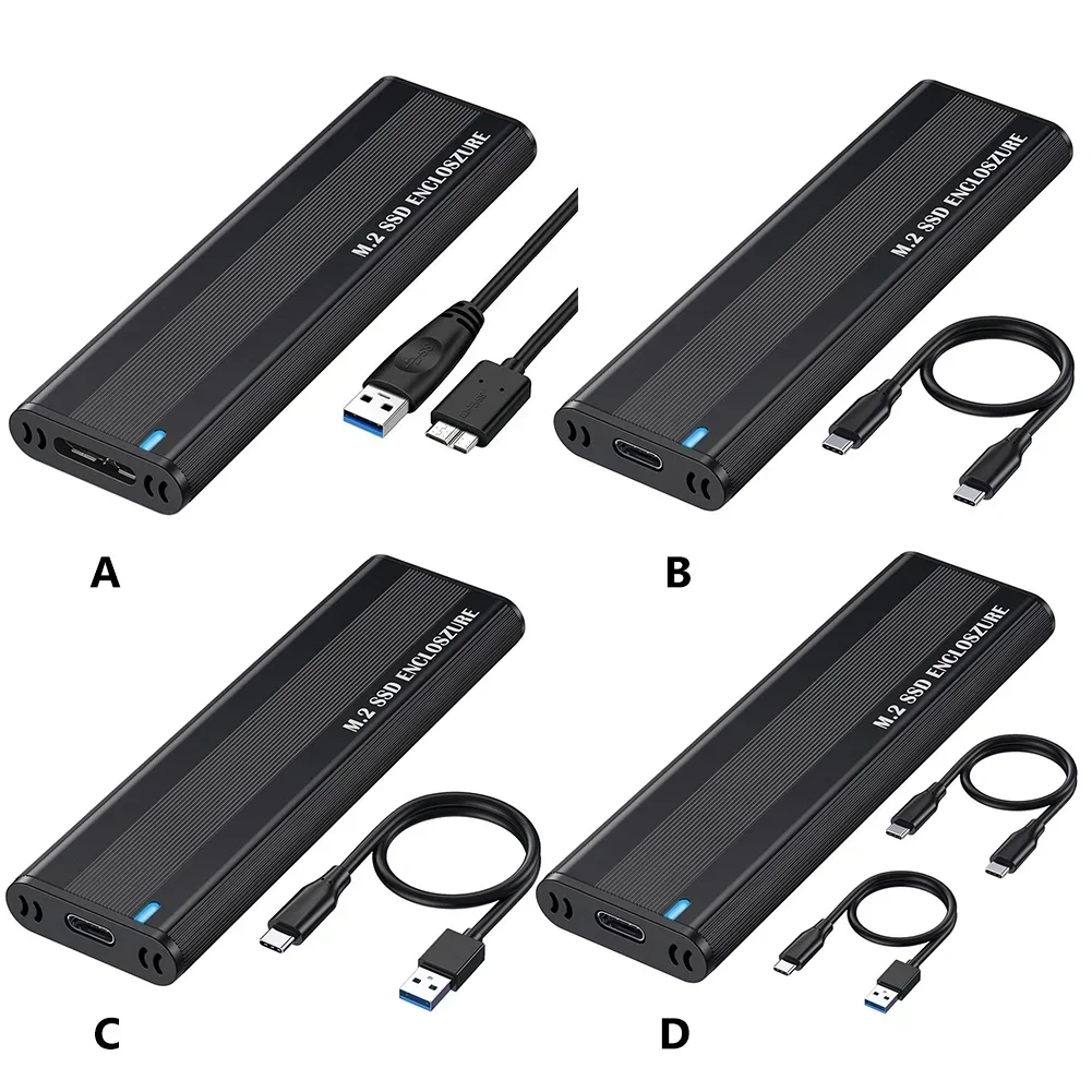 M.2 NVME SSD الضميمة الخارجية M2 NVMe حافظة M2 USB 3.1 نوع C 10Gbps محول M مفتاح HD صندوق تخزين لأجهزة الكمبيوتر المحمول ماك ويندوز #2