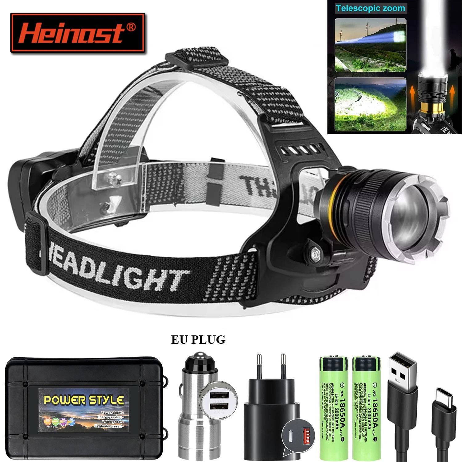 30000LM LED Headlamp Sensor XHP90 Fishing Head Torch with 18650 Battery Flashlight USB Rechargeable Outdoor Fishing Lantern