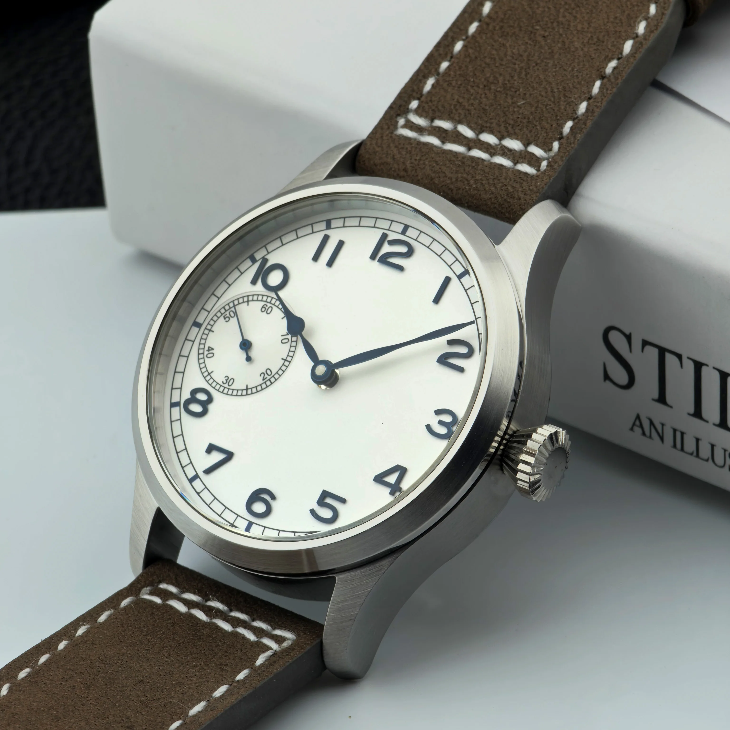Corgeut Custom DIY Herren 42mm Luxus-Modeuhr Saphirglas St3600 Uhrwerk 316L Stahlgehäuse 50m Wasserdicht reloj homb – Detail 1