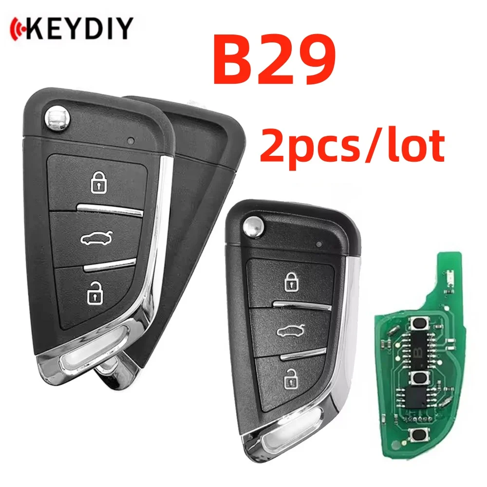 2PCS B29 KEYDIY NEW Model B Series 3 Button Universal KD Remote Car Key Accsesories KD900 URG200 KD-X2 Generator Tools for BMW