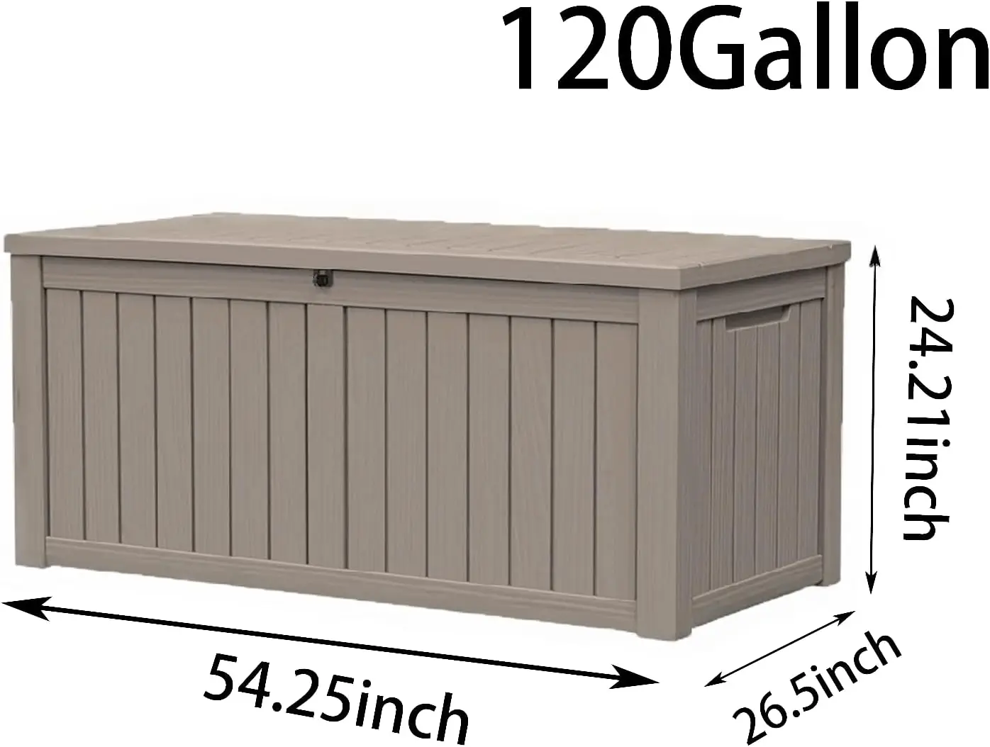 150 GallonOutdoor Storage Box,Resin Deck Boxes Waterproof, IndoorOutdoor Bin for Package Delivery, Patio Cushions, Gardening Too