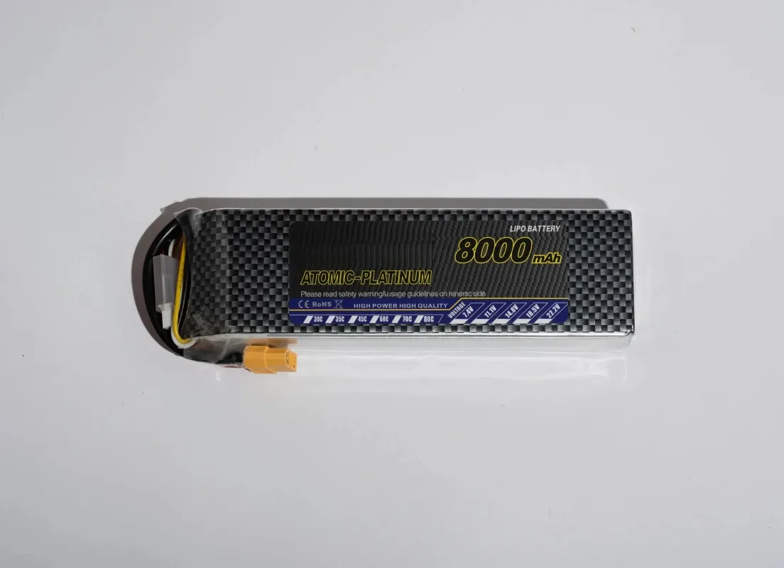 RC Airplane Lithium Battery 8000mAh 40C 7.4V 11.1V 14.8V Wholesale Custom Connector Available Contact Customer Service
