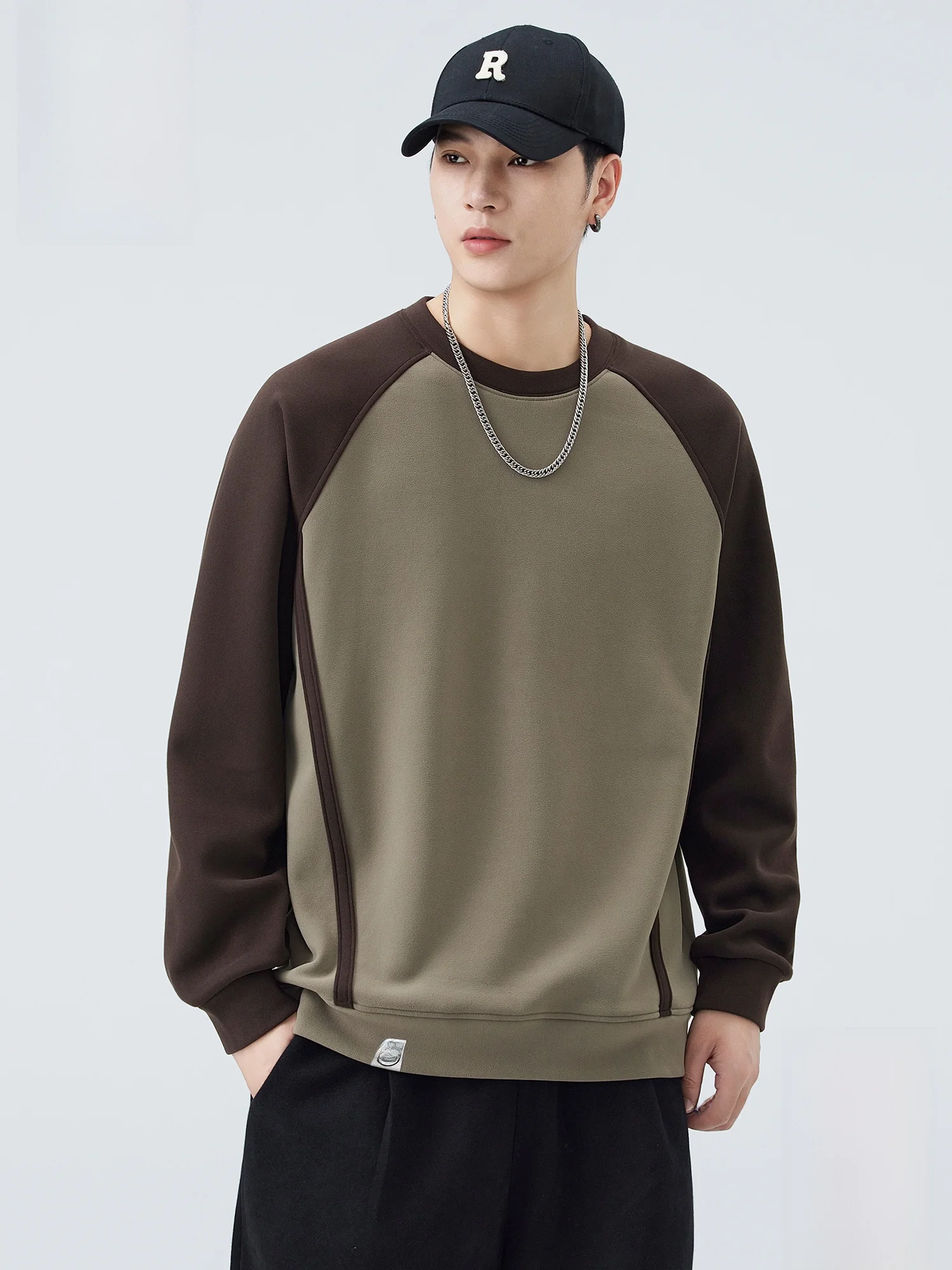 

PaulFrank M round Ne Sweatirt Loose Fit Overhead Spring Autumn Trendy Teenage Monkey Mouth Large American Color Blo