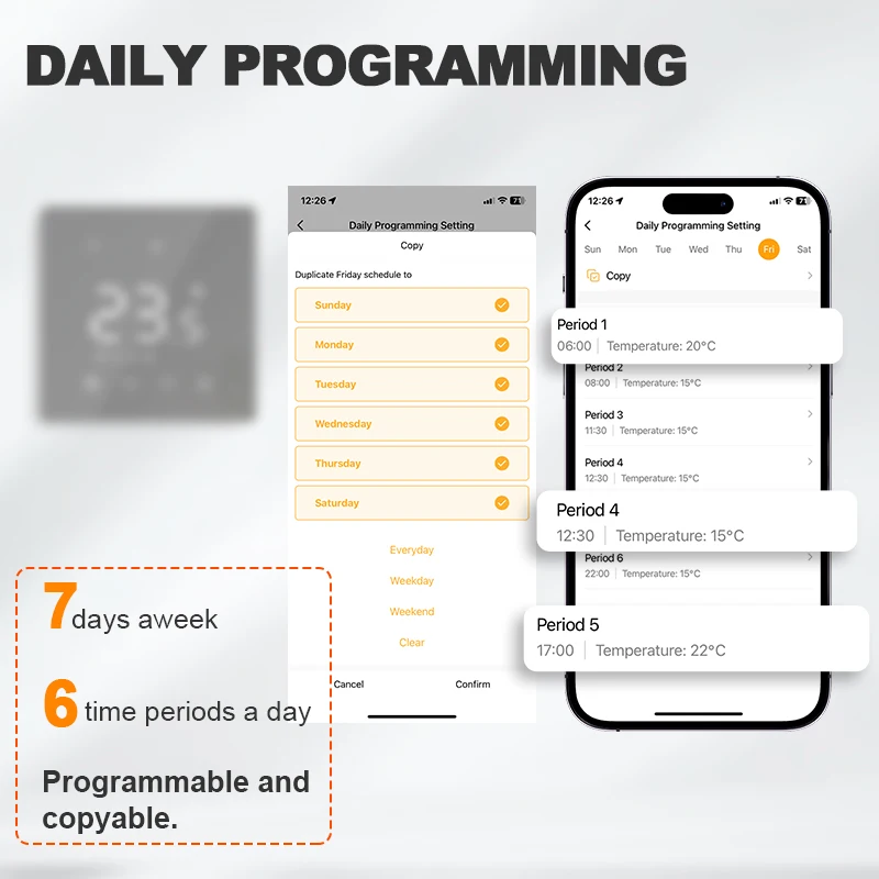 منظم حرارة ذكي يعمل بتقنية واي فاي وزيجبي لغلاية الغاز، يعمل بالبطارية، جهاز تحكم في درجة الحرارة، منظم حرارة للتدفئة متوافق مع أليكسا وجوجل هوم