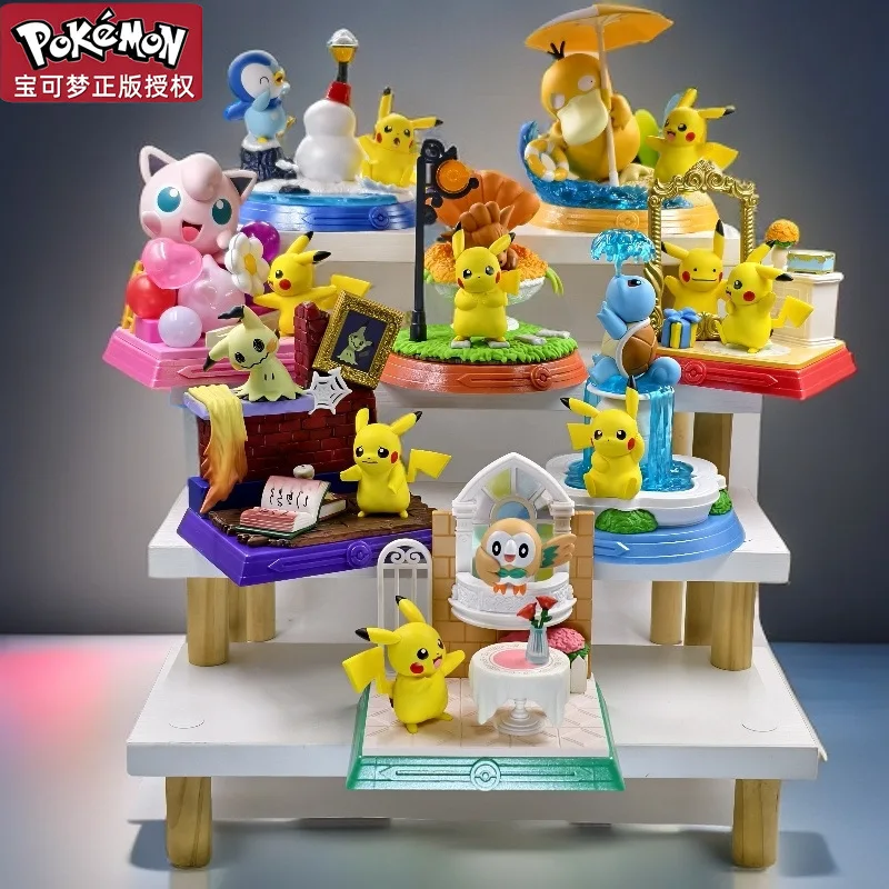 

Фигурки Покемонов: Пикачу и его друзья, серия Blind Boxes, оригинальная коллекция Funism, модель-украшение, игрушки, подарок