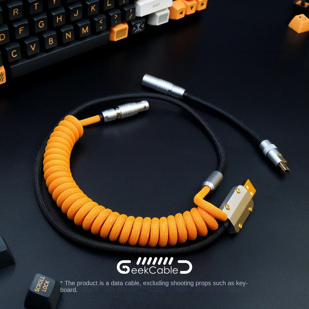 

Spot GeekCable manual mechanical keyboard data cable BUGER.WORK virtual war SA keycap cable