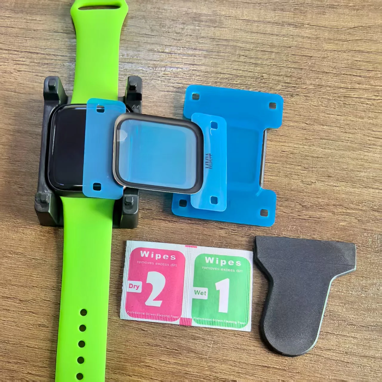 For Apple Watch Series 11-10 9-8-7-6 5 Se ultra 3/2 49mm 42-46mm 41mm 45mm 40 44mm Positioning device Tool+film Screen Protector image 3