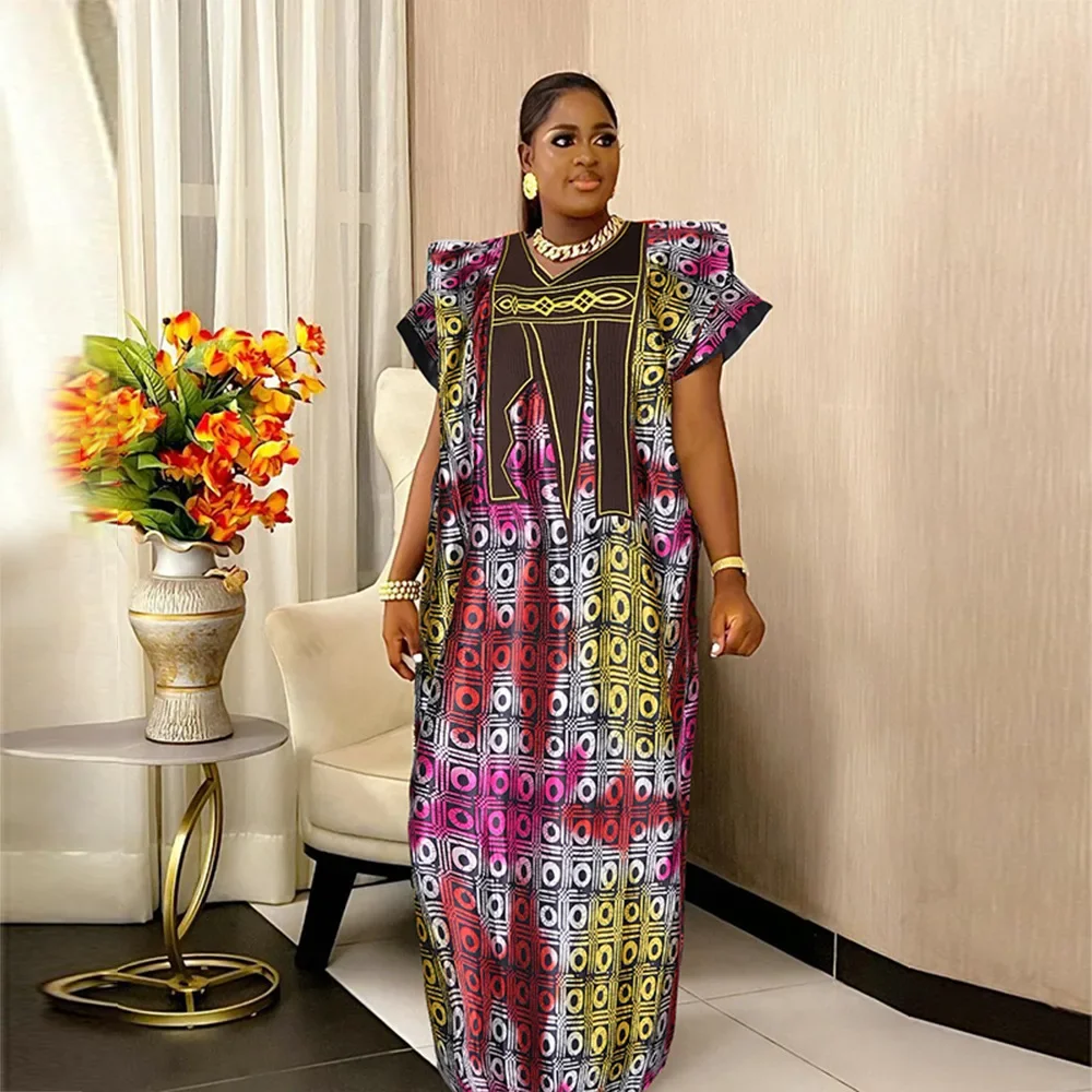 African Dresses for Women Traditional Africa Clothing Dashiki Ankara Outfits Gown Abayas Robe Muslim Kaftan Maxi Long Dress