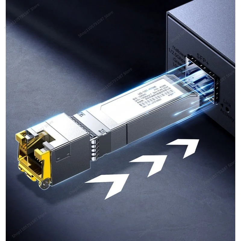 For Optical-to-electrical Module: Gigabit To 10G SFP+ Optical Port To RJ45 Electrical Port Module Chip: Optoelectronic