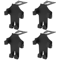 4 Pcs Car Seat Hook Headrest Hooks Clothes Rack Bracket Wallet Pp Storage Key Holder for