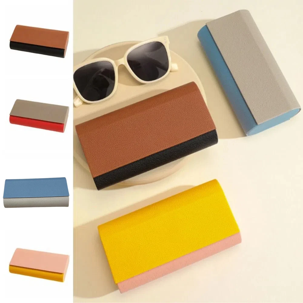 

Portable Eyeglasses Protective Case Large Capacity Flocking Inside Eyeglasses Sleeve Anti-Pressure Magnetic Buckle