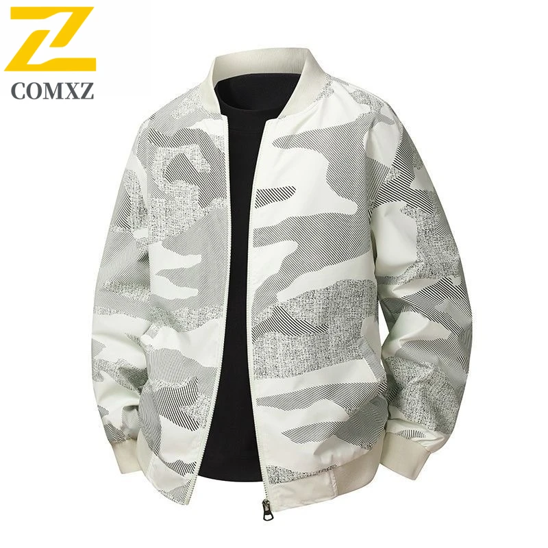 

Mens Vintage Aviator Jacket Spring Autumn American Style Baseball Workwear Coat Multi-Pocket Windproof Tactical Urban Outerwear