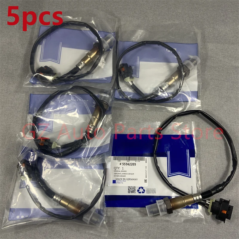 5pcs Oxygen Sensor Lambda OEM#  55562205 For Chevrolet Cruze Sonic Cadillac Daewoo Vauxhall Opel Astra Corsa Insignia