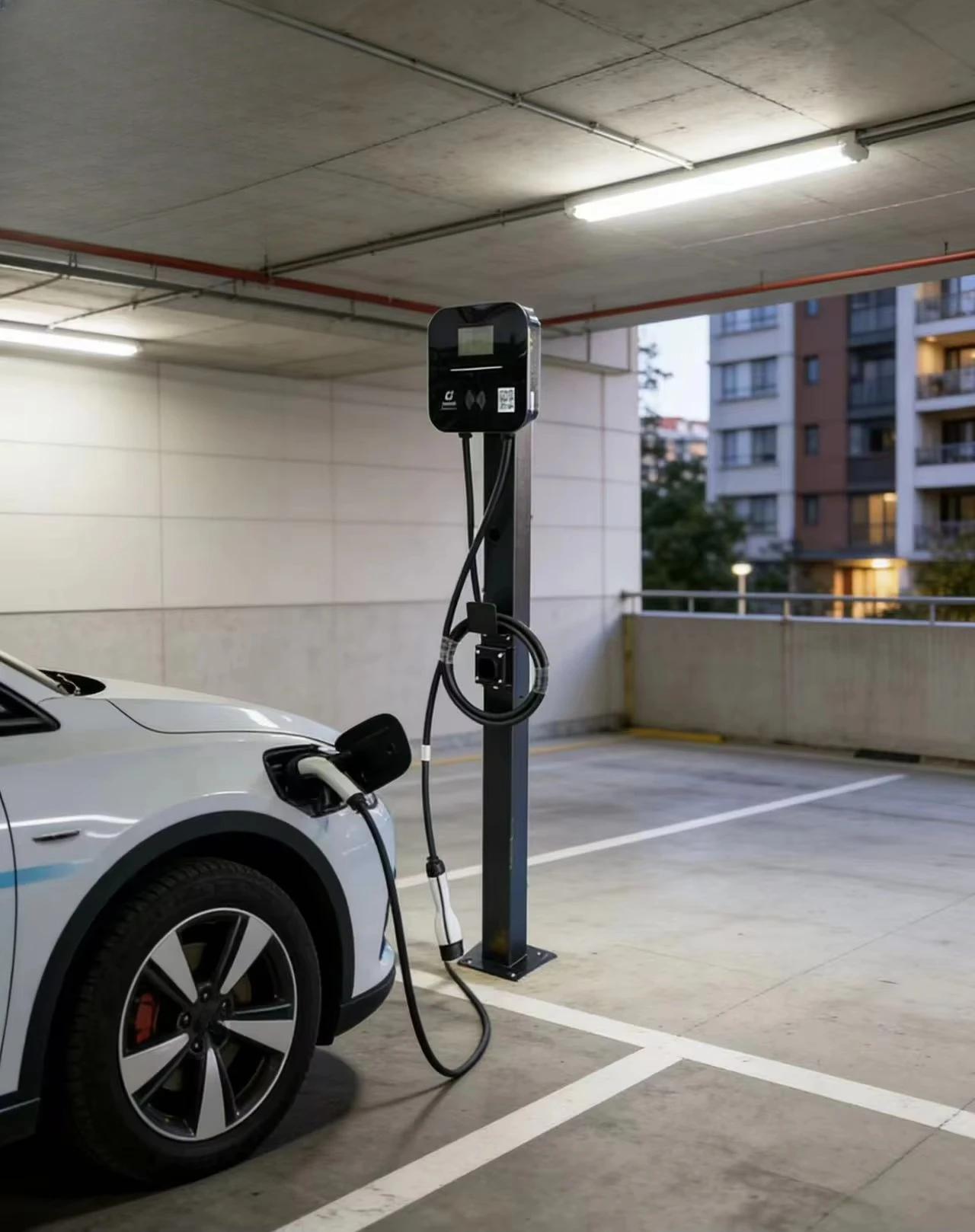 7kW AC EV Charger Model CX-A07  Wall-Mounted/Pedestal 32A IP55 GB T Standard, Smart Protection for Home & Commercial Use