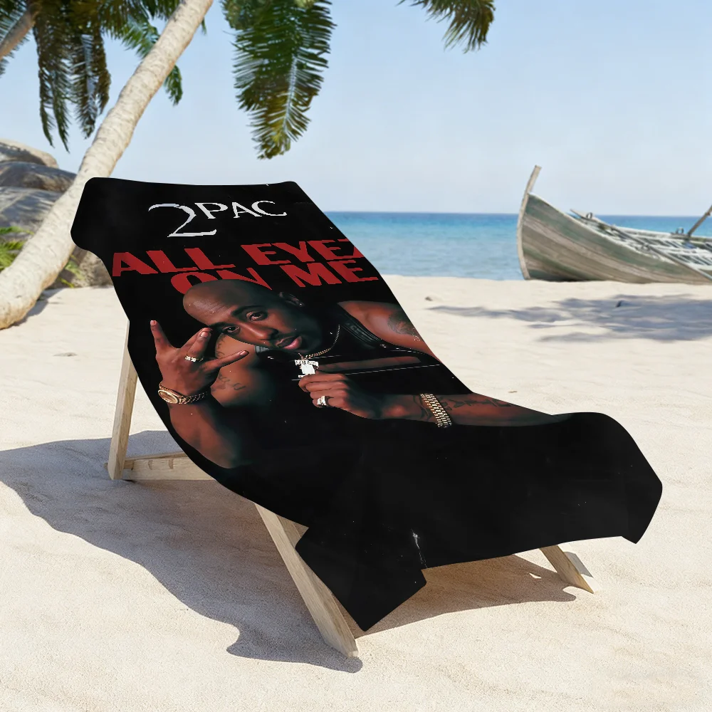Rapper 2Pac T-Tupac S-Shakur-S Towel Sports Quick Dry Travel Camping Gear Sandproof Soft Light Large Beach Towel