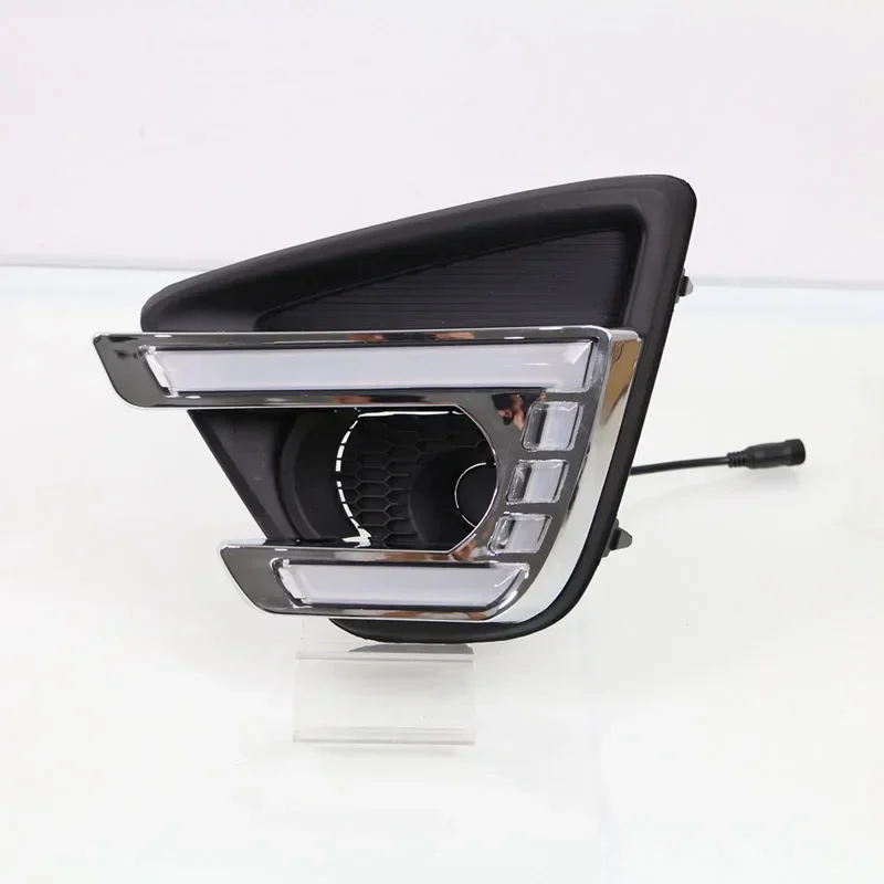 

Автомобильные светодиодные DRL 12 В дневные фонари для Mazda CX-5 CX5 2013-2016 желтый указатель поворота дневные ходовые фары авто дальние фары противотуманные фары