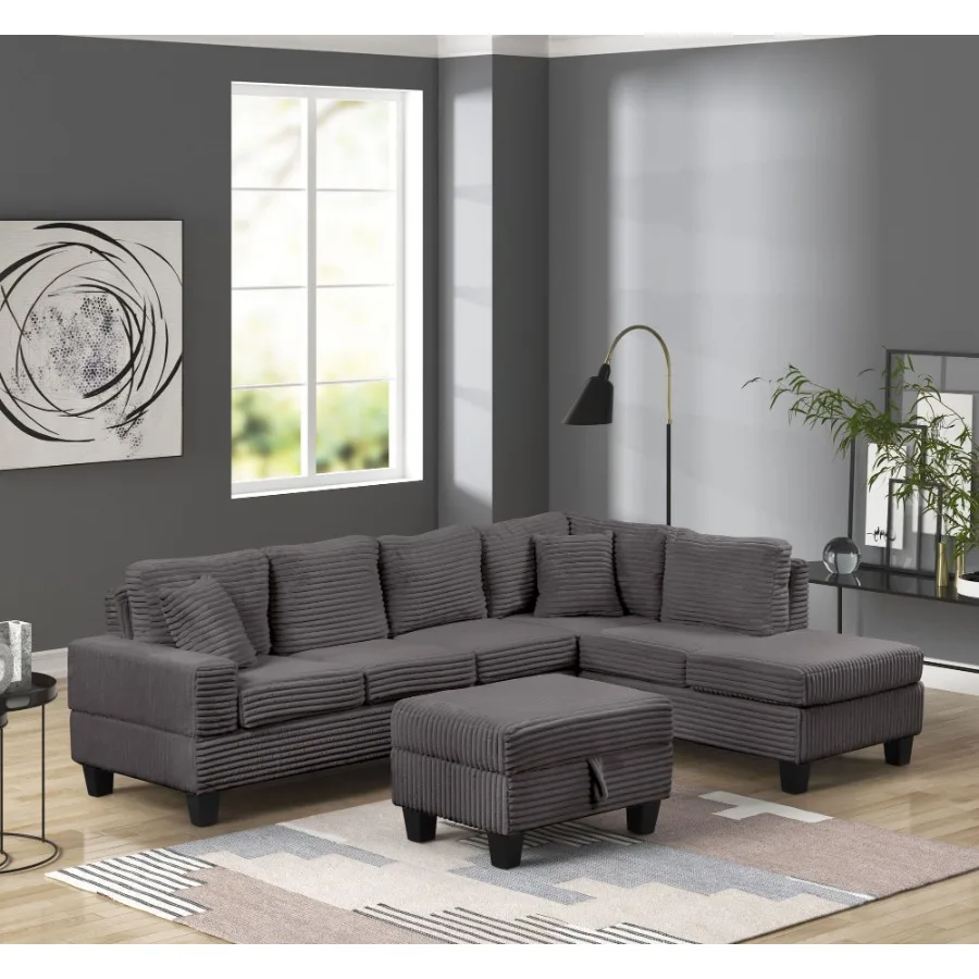 أريكة كرسي على الطراز الحديث مصنوعة من الخشب باللون الرمادي