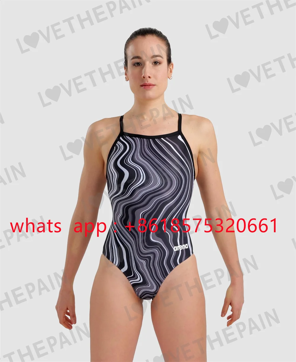 2022 New Summer Women Sexy Thin Belt Swimsuit One-piece Triangle Athletic Sports Quick-drying Functional Training Wear Swimsuit