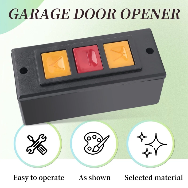 Новинка-10X устройство открывания гаражных ворот, замок с электрическим дверным переключателем, скрытый кнопочный переключатель C для поверхностного монтажа