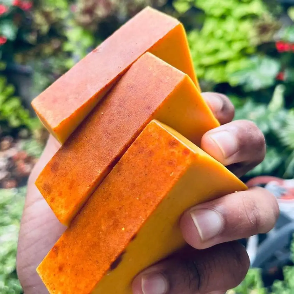 Turmeric Lemon Whitening Soap Remove Acne Clean Oily Skin Natural Chinese Medicine Ingredients Body Care Anti Aging Handmade