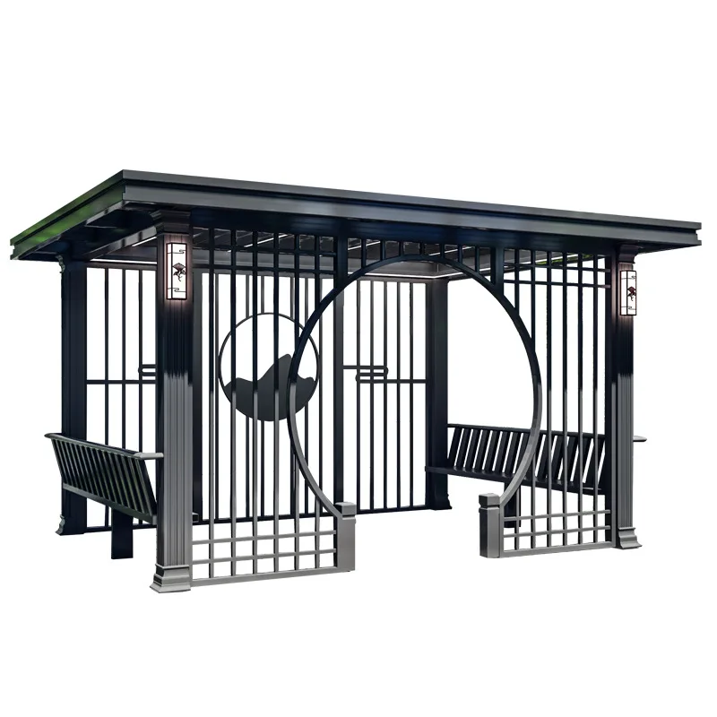df-Aluminium Gazebos Electric Roof Pergola Outdoor Tent Garden Waterproof Electric Aluminum Pergola Pavilion 3*3 3*4m！