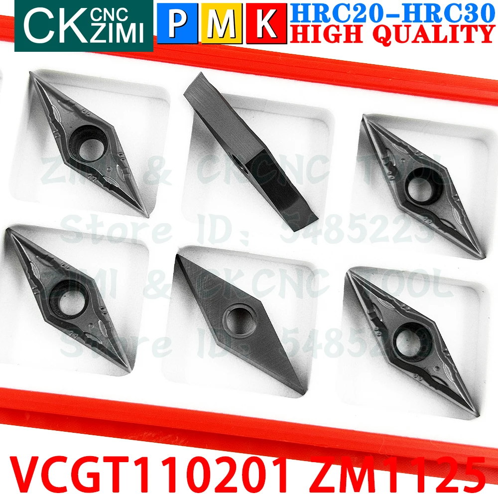 VCGT110201 ZM1125 VCGT 110201 Inserti in carburo Lavorazioni meccaniche di precisione Utensili per inserti per tornitura esterna Tornio meccanico per metalli VCGT1102 VCGT 1102 CNC Utensili da taglio