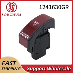 Sorghum 1241630GR Power Double Flash Emergency Switch Hazard Warning Light Button For Opel Tigra 2004-2010 1241630 Car Accessory
