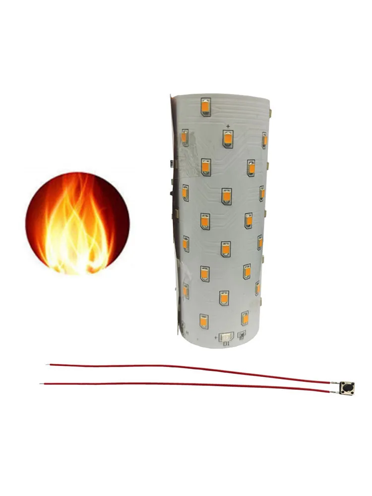 3.7 فولت الشمسية مصباح على شكل شعلة مجلس مرنة 51 مصباح ليد لوحة دوائر كهربائية 3 طرق التحكم محرك مجلس بطارية تعمل بالطاقة المعدات الكهربائية