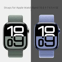 Straps for Apple Watch Band 10 8 9 7 6 5 4 SE 42mm 46mm 45mm 44mm 41mm 49mm 40mm Sport Loop Bracelet Correa Iwatch Series Ultra